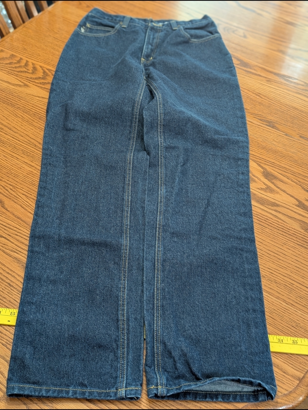 Carhartt FR Flame Resistant Jeans Men's 32x34 CAT 2 NFPA 2112 Dark Wash Workwear - Picture 5 of 16